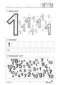 Wir lernen die Zahlen kennen: 1 bis 5, Mathematik, 1. Klasse