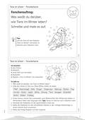 Wie leben Tiere im Winter?, Lapbook Differenziert, vielfältige Bastelvorlagen, Sachunterricht, 1. bis 4. Klasse