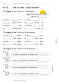 Längen 3: Längen ergänzen, Mathematik, 2. Klasse