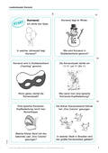 Lesespaß zum Thema Karneval Lesekartenspiel, Logical, Quiz, Deutsch, 3. und 4. Klasse