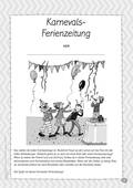 Ferienzeitung für den Karneval, Lerninhalte auf motivierende Weise wiederholen, Fächerübergreifend, 3. und 4. Klasse