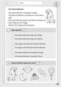 8 kleine Lesetexte: Fantastisches, 1. Lesestufe, für mehr Textverständnis, Deutsch, 1. und 2. Klasse