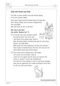 Zwei wie Hund und Katz, Differenzierte Leserätselgeschichte zur Förderung des sinnentnehmenden Lesens zum Thema Tiere, Deutsch, 2. Klasse