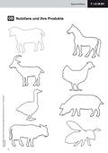 Bauernhoftiere, Nutztiere und ihre Produkte, Klippert-Methode, Sachunterricht, 1. und 2. Klasse