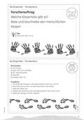 Körper: Körperteile, Lapbooks gestalten, Sachunterricht, 1. bis 4. Klasse