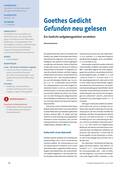 Goethes Gedicht Gefunden neu gelesen – Ein Gedicht aufgabengestützt verstehen, Deutsch, 8. bis 10. Klasse