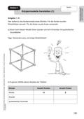 Körpereigenschaften und Körperberechnungen, Stationsarbeit – inklusiv, Mathematik Inklusion, 6. Klasse