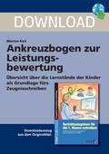 Ankreuzbogen zur Leistungsbewertung - Übersicht über die Lernstände der Kinder als Grundlage fürs Zeugnisschreiben, 