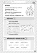 13 kleine Lesetexte: Kinderalltag, 1. Lesestufe, für mehr Textverständnis, Deutsch, 1. und 2. Klasse