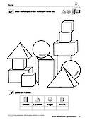 Geometrische Körper wiedererkennen - inklusiv, Mathematik Inklusion, 2. bis 4. Klasse Geometrische Körper wiedererkennen - inklusiv, Mathematik Inklusion, 2. bis 4. Klasse